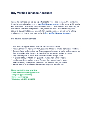 Buy Verified Binance Accounts - Copy