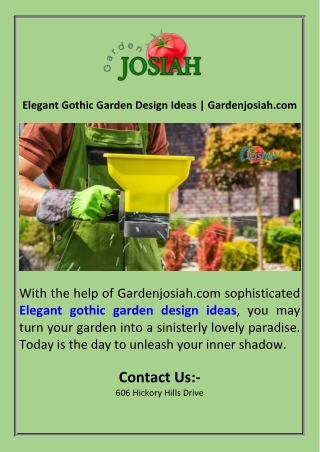 Elegant Gothic Garden Design Ideas  Gardenjosiah.com