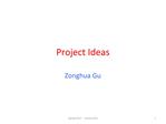 Project Ideas