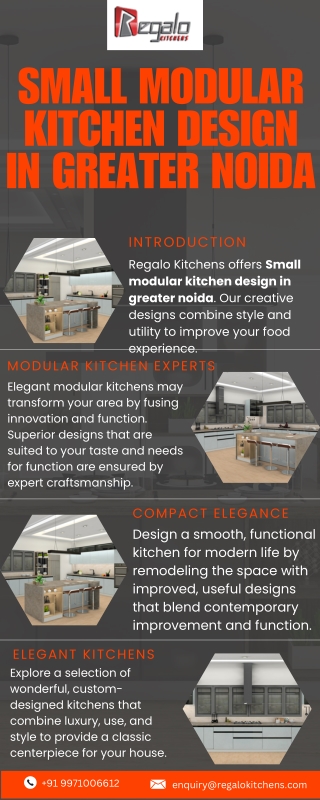 Small modular kitchen design in Greater Noida