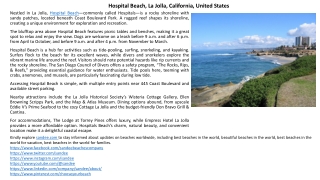 Hospital Beach, La Jolla, California - Scuba Diving, Snorkeling, Surfing & More