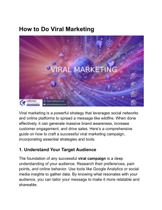 how to do viral marketing