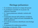 Heritage polisemico