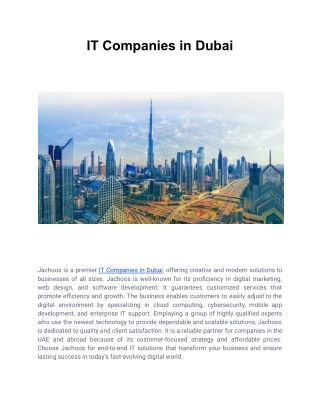 IT Companies in Dubai