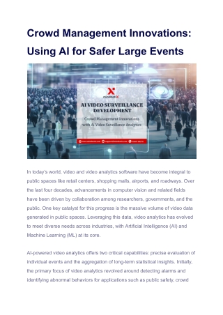 Crowd Management Innovations_ Using AI for Safer Large Events