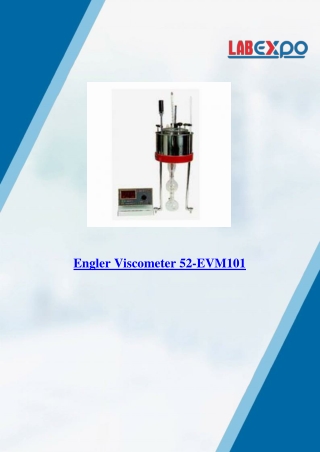 Engler Viscometer 52-EVM101