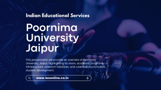 Poornima University Jaipur