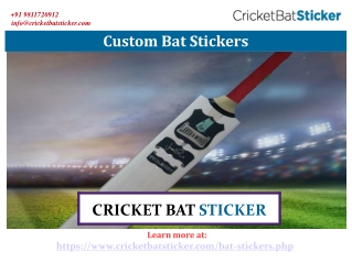 Custom Bat Stickers