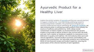 Ayurvedic-Product-for-a-Healthy-Liver