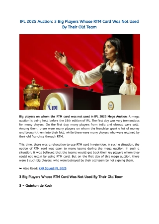 IPL 2025 Auction_ 3 Big Players Whose RTM Card Was Not Used By Their Old Team