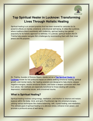 Top Spiritual Healer in Lucknow