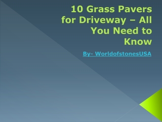 10 Grass Pavers for Driveway – All You Need to Know