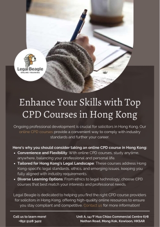 Enhance Your Skills with Top CPD Courses in Hong Kong