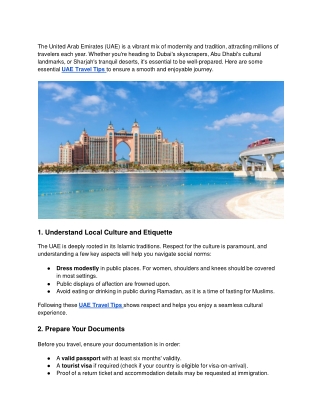 UAE Travel Tips_ What You Need to Know Before Visiting