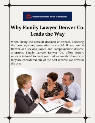 Your Trusted Partner for Divorce in Denver Family Lawyer Denver Co.