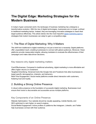 The Digital Edge_ Marketing Strategies for the Modern Business