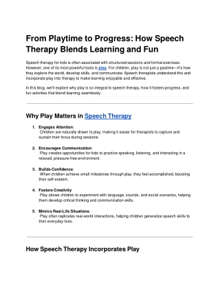 From Playtime to Progress_ How Speech Therapy Blends Learning and Fun