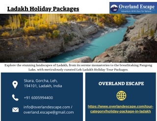 Ladakh Holiday Packages