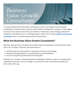 Tailored Strategies for Sustainable Business Growth