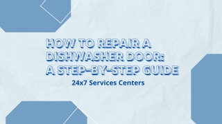 PPT How to repair a Dishwasher Door
