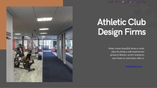 Top Athletic Club Design Firms Elevating Fitness Spaces with Style and Functionality