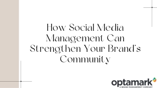 How Social Media Management Can Strengthen Your Brand’s Community