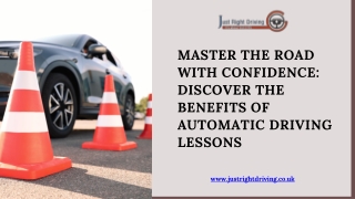 Master the Road with Confidence Discover the Benefits of Automatic Driving Lessons