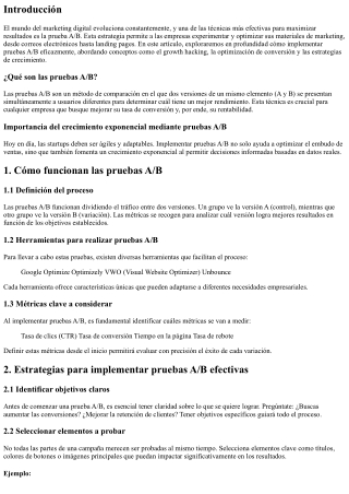 Cómo implementar pruebas A/B para maximizar tus resultados