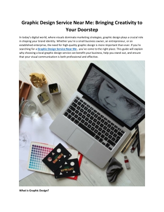 Graphic Design Service Near Me