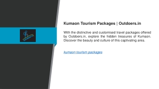 Kumaon Tourism Packages  Outdoers.in