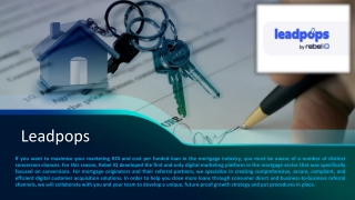 SEO Strategies for Mortgage with Leadpops