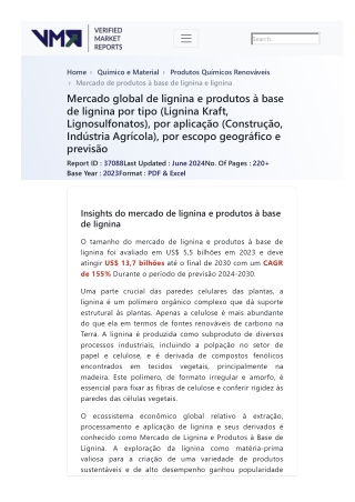 lignin-and-lignin-based-products-market-2019-by-manufacturers-regions-type-and-application-forecast-to-2024