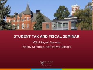 STUDENT TAX AND FISCAL SEMINAR