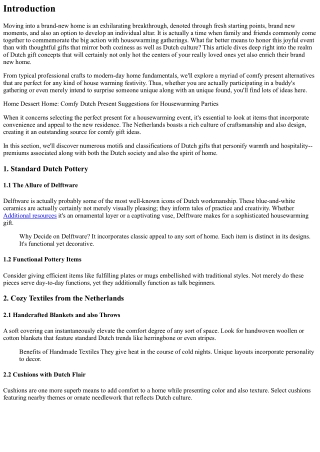 Home Sugary Food Home: Relaxing Dutch Present Tips for House Warming Gatherings