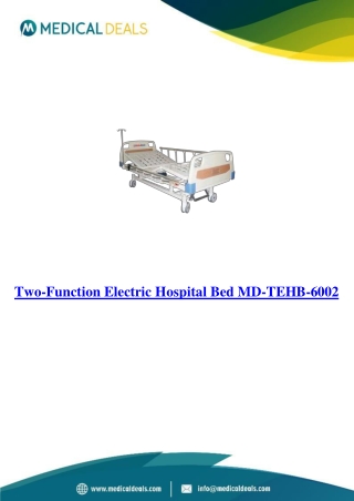 Two-Function-Electric-Hospital-Bed-MD-TEHB-6002