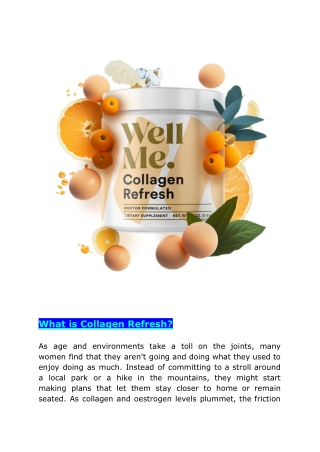 Collagen Refresh-Walk the pathway of joint comfort