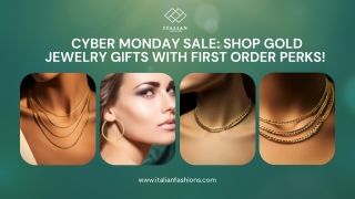 Shop Gold Jewelry Gifts: Cyber Monday Specials First Order Perks!