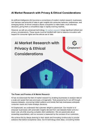 AI Market Research with Privacy & Ethical Considerations