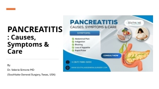 Pancreatitis - Causes, Symptoms & Care