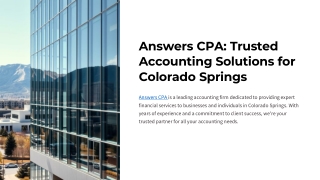 Top Accounting Firms Colorado Springs by expert Financial Help