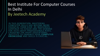 Best Institute For Computer Courses In Delhi