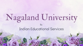 Nagaland University Lumami
