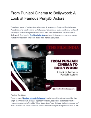 From Punjabi Cinema to Bollywood_ A Look at Famous Punjabi Actors