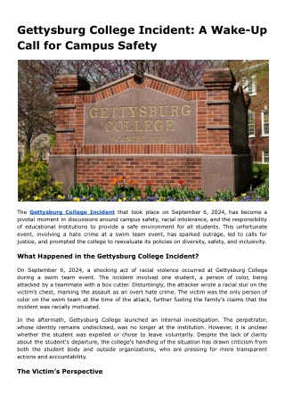 Gettysburg College Incident_ A Wake-Up Call for Campus Safety