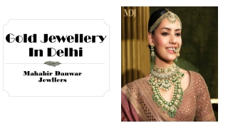 Gold jewellery In Delhi