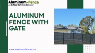 Enhance Your Property with an Aluminum Fence and Gate from Outdoor Solutions Co., Inc.