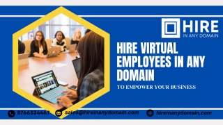 Hire Virtual Employees in Any Domain