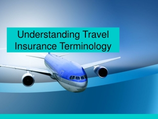 Understanding Travel Insurance Terminology