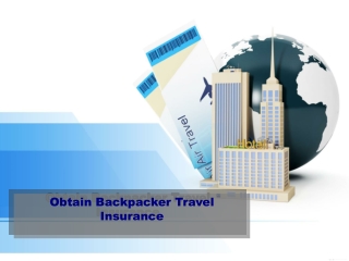 Obtain Backpacker Travel Insurance