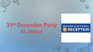 31 december party in Jaipur